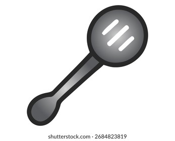 Ilustración vectorial de un ícono de cuchara. Estilo de diseño plano para conceptos de cocina, cocina, cafetería y preparación de alimentos