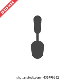 Vector illustration of spoon icon on white background