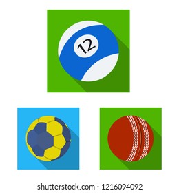Vector illustration of sport and ball icon. Collection of sport and athletic stock vector illustration.