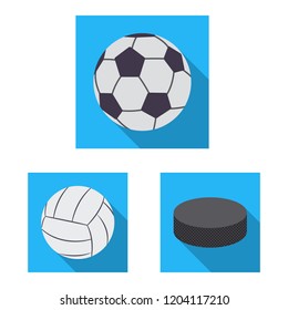 Vector illustration of sport and ball logo. Collection of sport and athletic stock symbol for web.