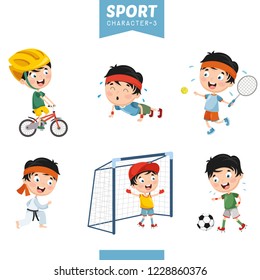 Vector Illustration Of Sport Character