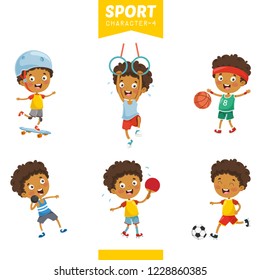 Vector Illustration Of Sport Character