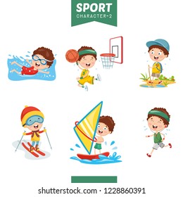 Vector Illustration Of Sport Character