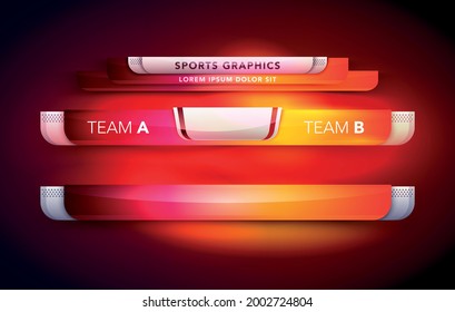 Vector Illustration Sport Interface Scoreboard