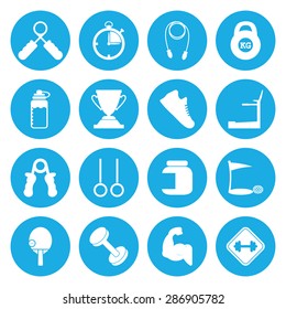 Vector illustration of sport set icon