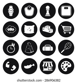 Vector illustration of sport set icon