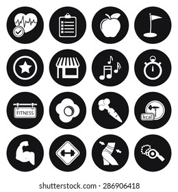 Vector illustration of sport set icon