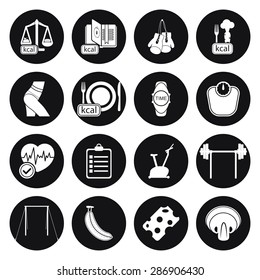Vector illustration of sport set icon