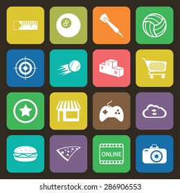 Vector illustration of sport set icon