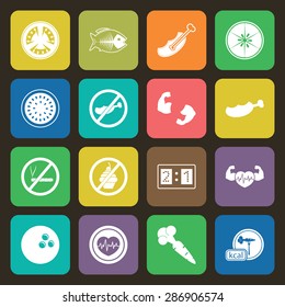 Vector illustration of sport set icon