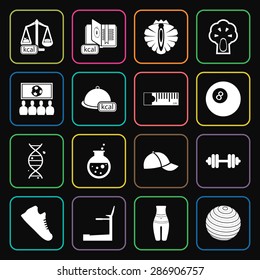 Vector illustration of sport set icon