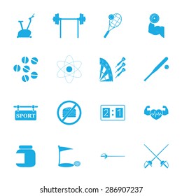 Vector illustration of sport set icon