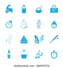 Vector illustration of sport set icon