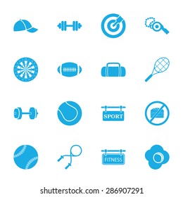 Vector illustration of sport set icon