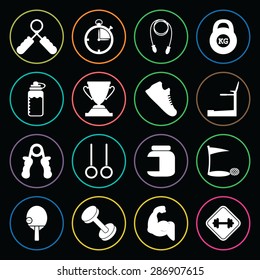 Vector illustration of sport set icon