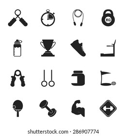 Vector illustration of sport set icon