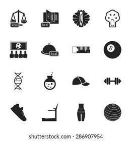 Vector illustration of sport set icon