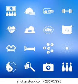 Vector illustration of sport set icon