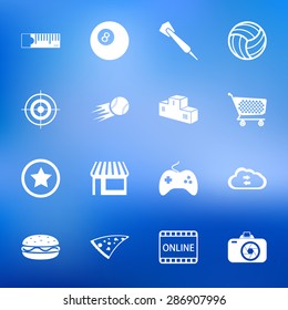 Vector illustration of sport set icon
