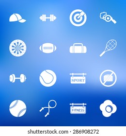 Vector illustration of sport set icon