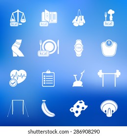 Vector illustration of sport set icon
