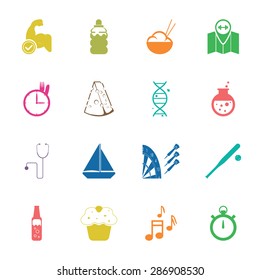 Vector illustration of sport set icon