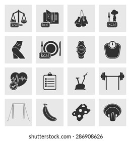 Vector illustration of sport set icon
