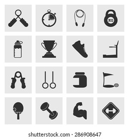 Vector illustration of sport set icon
