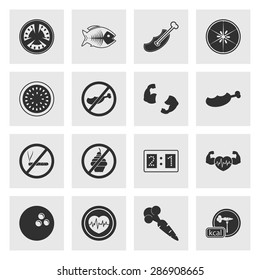 Vector illustration of sport set icon