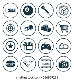 Vector illustration of sport set icon