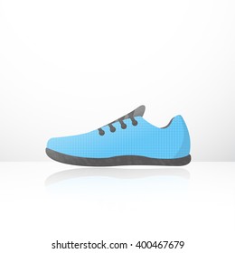 Vector illustration of Sport shoes for running