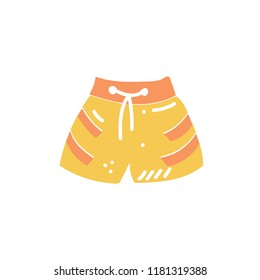 Vector illustration of sport shorts for run, football, tennis, games. Summer clothes. Running equipment. 