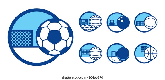 vector illustration of a sport theme icons