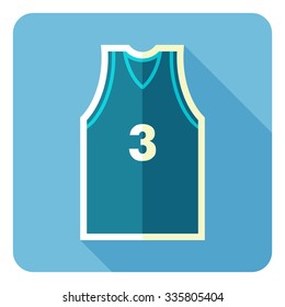 Vector illustration of sport t-shirt. Vector illustration. Flat design.