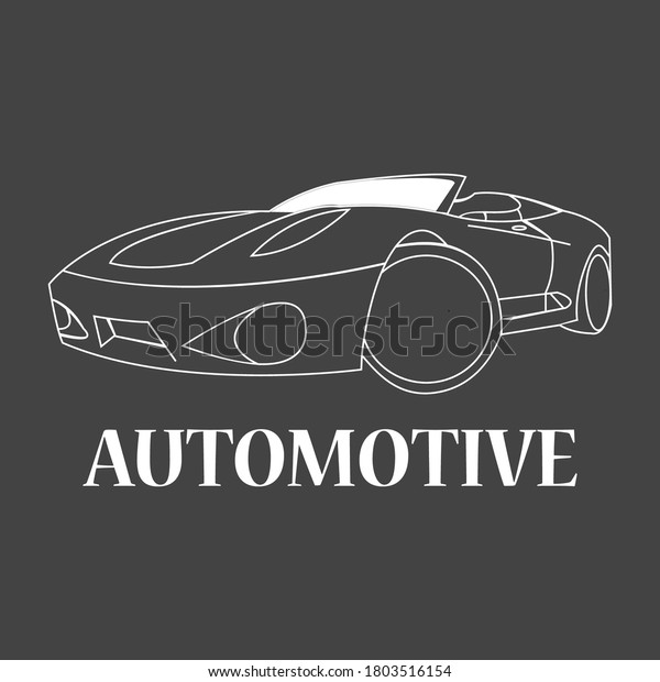 Vector Illustration Sports Car Stock Vector Royalty Free 1803516154