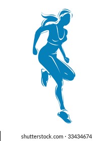 Vector illustration of a sports fitness.