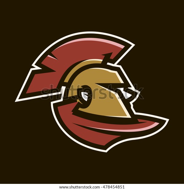 Vector Illustration Sports Logo Spartan Warrior Stock Vector (Royalty ...