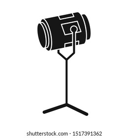 Vector illustration of spotlight and light logo. Web element of spotlight and studio stock symbol for web.