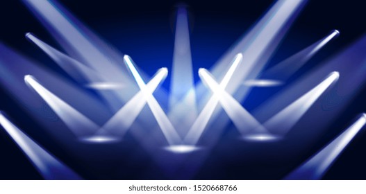 Vector illustration of a spotlight stage light