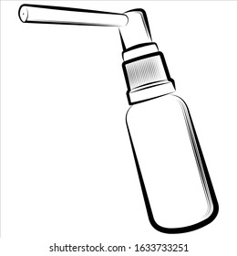Vector illustration - Spray bottle on a white background.