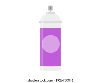 Ilustración vectorial de una lata de aerosol.