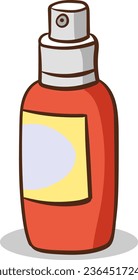 Vector illustration of spray cologne