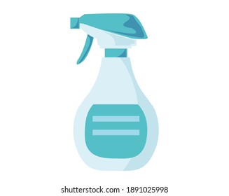 Vector Illustration Of A Spray Container. Cleaning Tool.