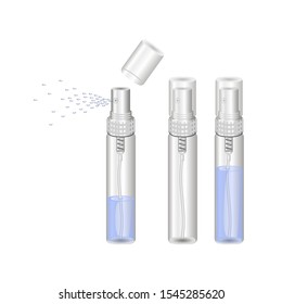 Vector illustration of a spray the spray perfume, water to irrigate to moisten the air, bottle of spray