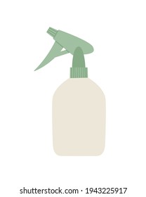 Ilustración vectorial del pulverizador, aislado sobre fondo blanco. Herramienta de mano para jardinería de estilo plano. Concepto de alimentación saludable, jardinería en primavera, agricultura.