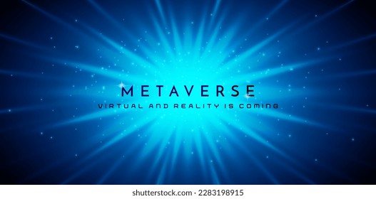 vector illustration spreading glowing blue background with rays for ecommerce signs retail shopping, advertisement business agency, ads campaign marketing, backdrops space, landing pages, header webs