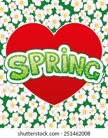 Vector illustration. Spring.