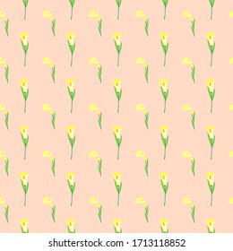 ilustración vectorial para fondo de resorte con flores hermosas