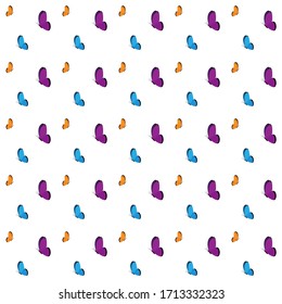 ilustración vectorial para fondo de resorte con mariposas hermosas 