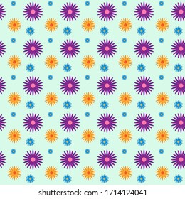 ilustración vectorial para fondo de resorte con flores hermosas